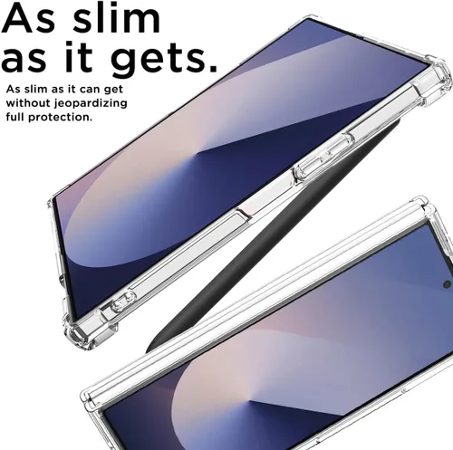 Vista 8 de AICase Funda transparente para Samsung Galaxy Z Fold 7, compatible con MagSafe, transparente, protección a prueba de golpes, resistente al