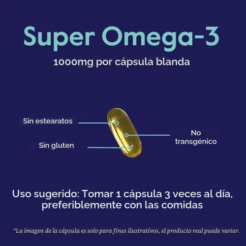 Vista 6 de BESTVITE Super Omega-3 1000 mg (120 cápsulas blandas) - Molecularmente Suplemento de aceite de pescado de alta potencia con EPA y DHA, sin