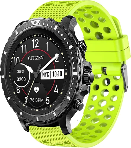 Vista 7 de Compatible con correas Citizen CZ de repuesto de silicona, correa deportiva con hebilla de metal, compatible con reloj inteligente Citizen CZ