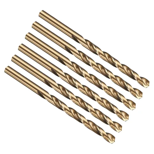 Vista 297 de PATIKIL Broca Jobber de 0.039 in, vástago recto M35 cobalto 5% acero de alta velocidad 135° acabado dorado para metal duro de acero inoxidable - 2