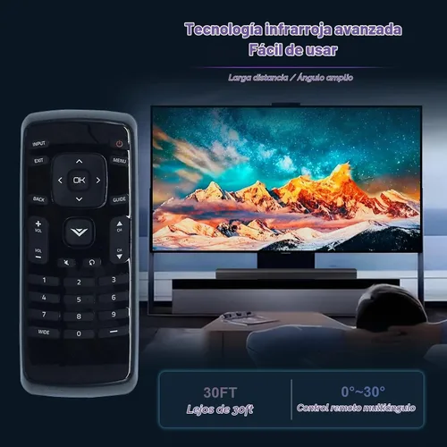 Vista 7 de XRT020 Reemplazo remoto para VIZIO LED TV D32hn-E0 D43n-E1 D32hn-D0