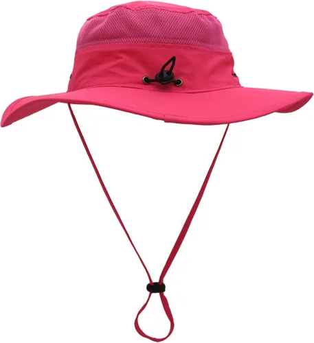 Vista 4 de Home Prefer - Sombrero para hombre con protección solar UPF 50+ de ala ancha y sombrero para pesca resistente al viento