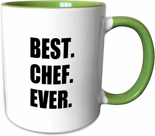 Vista 10 de 3dRose Best Chef Ever - Regalos de texto para los más grandes fanáticos de la cocina y la cocina del mundo, taza negra de dos tonos de 11 oz