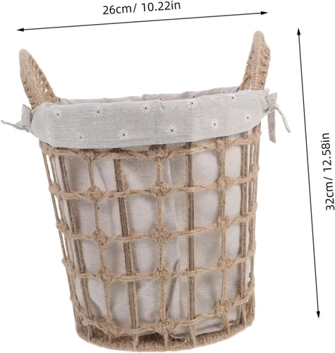 Vista 2 de Zerodeko 1 cesta tejida para ropa sucia, cuerda plegable