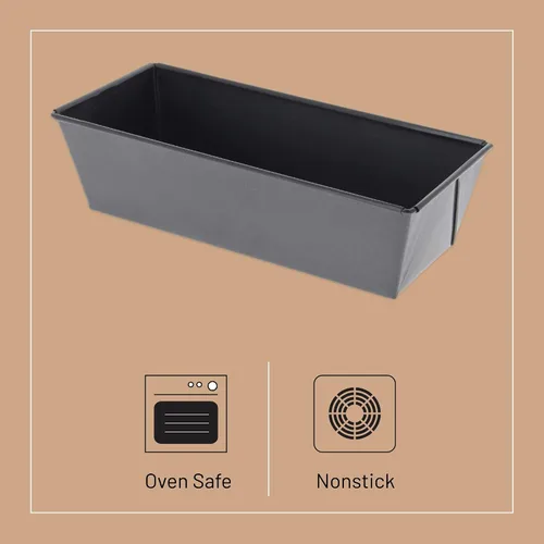 Vista 3 de de Buyer Molde rectangular antiadherente para pastel/pan, 10 pulgadas, perfecto para pasteles y panes tradicionales, fácil de usar y limpiar, sin