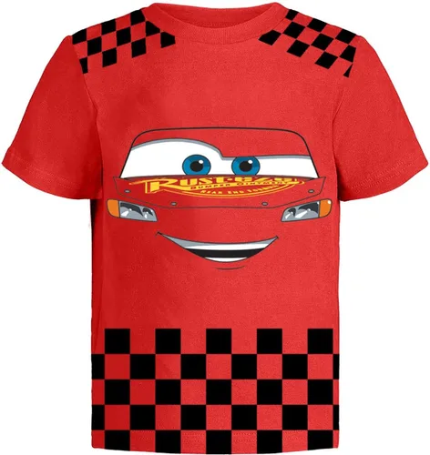 Vista 3 de Disney Camiseta gráfica Cars Lightning McQueen Pixar (juegos) Tow Mater Doc Cruz Finn Outfit Tee Niños Cumpleaños Ropa para niños