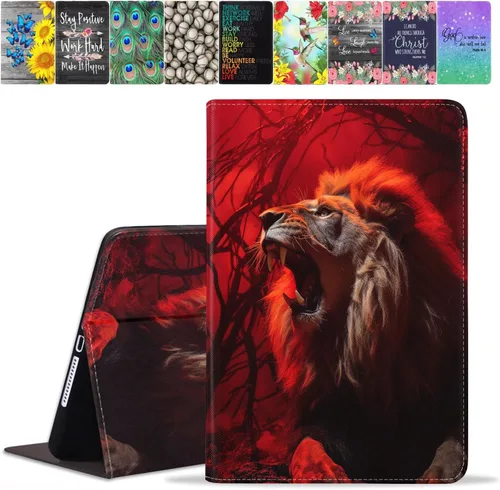 Vista 20 de Funda para Samsung Galaxy Tab A8 de 10.5 pulgadas (SM-X200/X205/X207), funda de piel sintética premium con función de encendido automático