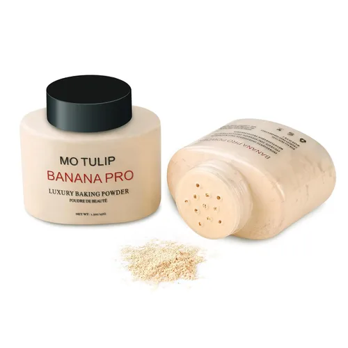 Vista 2 de MO TULIP Banana Pro - Polvo de hornear suelto, polvo fijador mate, 1.5 onzas Silky Oil-Absorbing Formula, Perfect for Under-Eye Baking