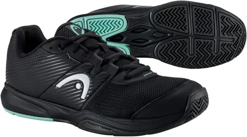 Vista 3 de HEAD Mens Revolt Court Tennis Shoes Black and Teal