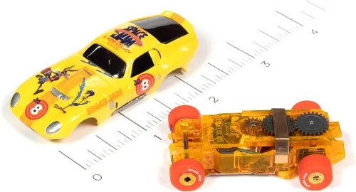 Vista 3 de Auto World Thunderjet 1965 Shelby Cobra Daytona Coupe HO Scale - Coche de ranura para coche