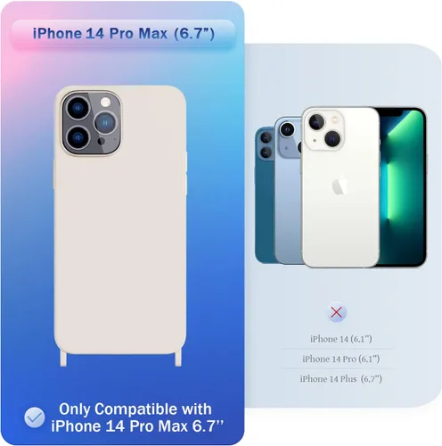 Vista 21 de Funda compatible con iPhone 8 Plus, iPhone 7 Plus/6 Plus/6S Plus con cordón, funda cruzada para iPhone con correa ajustable de silicona para iPhone