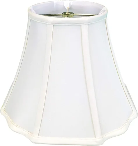 Vista 11 de Royal Designs, Inc. Pantalla de lámpara de esquina exterior con base acampanada y festón, BS-701-12AGL, Dorado Antiguo, 6.5 x 12 x 9.25 pulgadas