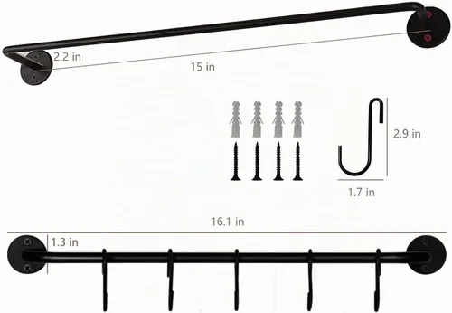 Vista 2 de Soporte para taza de café montado en la pared 1pc