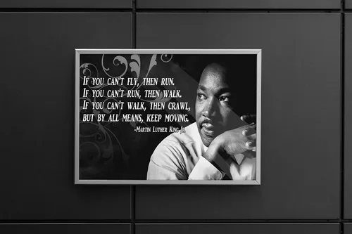 Vista 3 de Póster motivacional Dr. Martin Luther King Jr. Derechos civiles Historia de Estados Unidos Cita Imágenes con inspiración P005