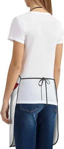 Vista 4 de Delantal personalizado, delantales personalizados para mujeres, añade nombre, texto, logotipo, imagen, diseña tu propio delantal, delantales