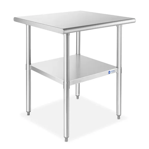 Vista 14 de GRIDMANN Mesa de trabajo de acero inoxidable de 12 x 24 pulgadas, mesa de preparación de cocina comercial NSF con estante inferior para restaurante