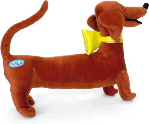 Vista 2 de YOTTOY Classics Collection H.A's Pretzel - Juguete de peluche suave y flexible para perro, 14 pulgadas