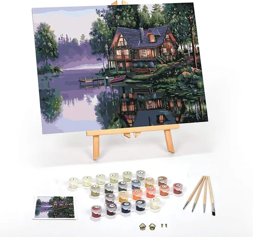 Vista 33 de Ledgebay Kit de Pintura por Números DIY para Adultos, Lienzo Enmarcado para Principiantes a Avanzados, Kit de Pintura por Números, los Kits Incluyen