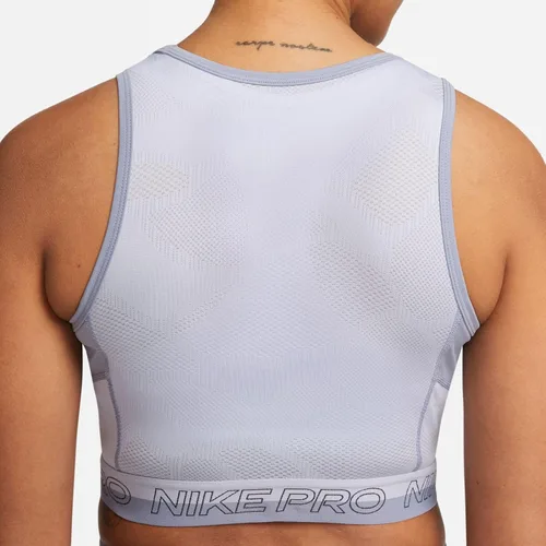 Vista 6 de Nike Pro Dri-FIT - Camiseta corta de entrenamiento para mujer