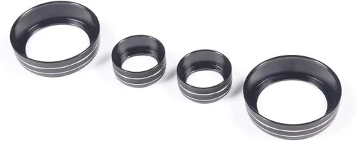 Vista 9 de Cubierta de botón de ajuste de volumen de aire acondicionado de aleación de aluminio compatible con Chevrolet Corvette C7 2014 2015 2016 2017 2018