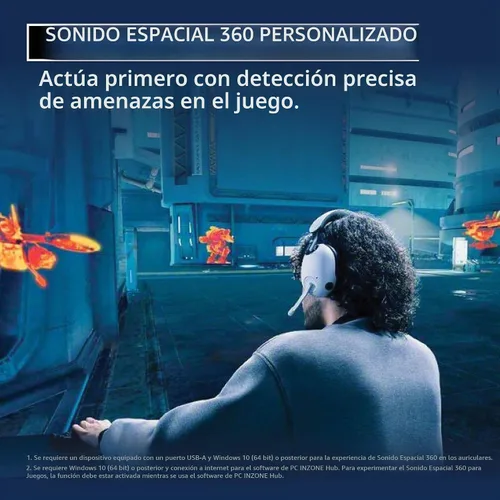 Vista 2 de Sony INZONE H9 Auriculares inalámbricos con cancelación de ruido para Negro