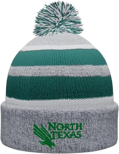Vista 21 de NCAA Prime - Gorro de punto de invierno con pompón plegable