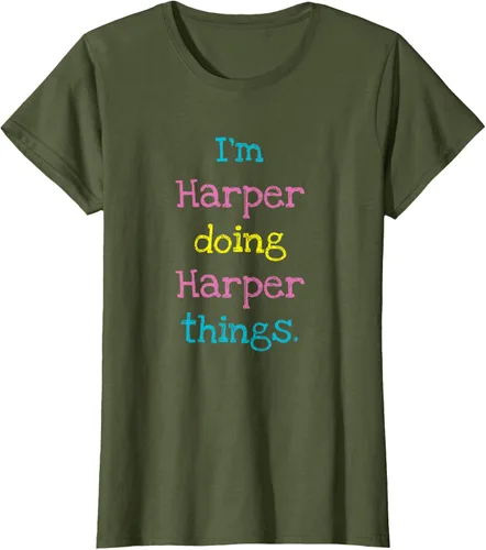 Vista 75 de Harper - Camiseta de regalo para niños con texto personalizado