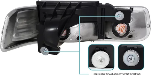 Vista 4 de Faros delanteros Tahoe para Chevy Silverado Suburban, Humo
