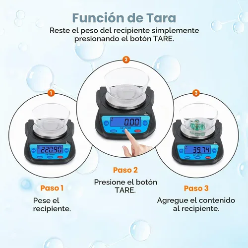 Vista 5 de Bonvoisin Balanza digital de laboratorio 600g x 0.01g, balanza electrónica de precisión, pantalla LCD, balanza analítica, balanza para joyas Negro