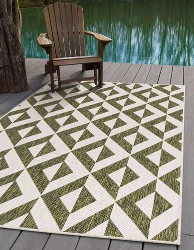 Vista 31 de Unique Loom Jill Zarin Outdoor Collection - Alfombra rectangular (2 pies 2 pulgadas x 3 pies 1 pulgadas, rectangular, beige y marrón)