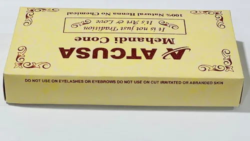 Vista 4 de Tinte natural para el cabello con pasta de henna lista para usar, conos de tinte para el cabello, infundidos con aceite de kesar, 0.98 onzas cada