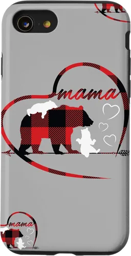 Vista 8 de iPhone 12/12 Pro Mama Bear 2 Cachorros lindo nuevo mamá regalos titular accesorio teléfono caso