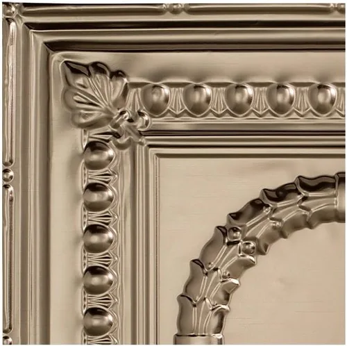 Vista 27 de FASÄDE Rosette - Panel de techo decorativo de vinilo adhesivo de 2 x 4 pies en bronce antiguo (paquete de 5)