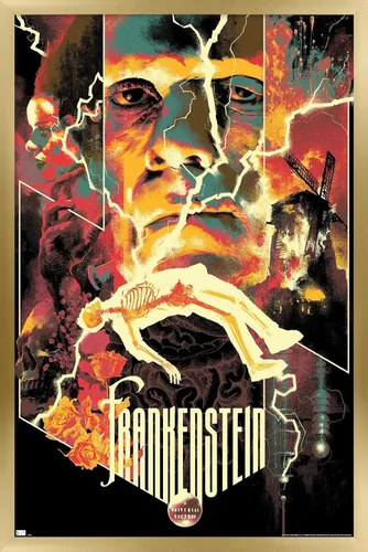 Vista 16 de Trends International Frankenstein - Póster de collage de pared, 22.375 x 34 pulgadas, versión premium sin marco