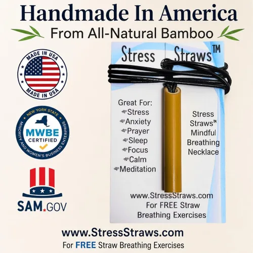Vista 2 de Paquete de 40 collares de respiración consciente de Stress Straws versión al por mayor