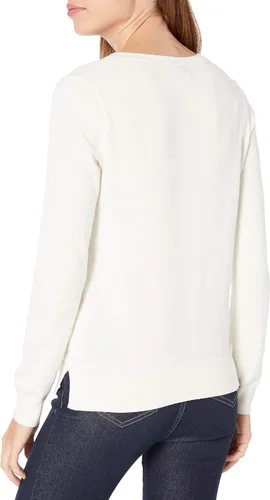 Vista 4 de Nautica Efortless J-Class - Suéter de manga larga con cuello en V para mujer 100 algodón