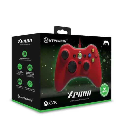 Vista 6 de Hyperkin Xenon Wired Controller for Xbox Series XS, Xbox One & Windows 1011, PC, Plug and Play Gaming Gamepad with 3.5MM Audio Jack, Impulse