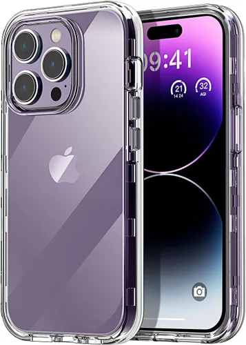 Vista 11 de AICase Funda para iPhone 13 Pro Max/12 Pro Max con protector de vidrio, protección contra caídas de alta resistencia, cuerpo completo, a prueba