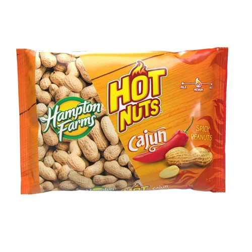 Vista 7 de Hampton Farms - Cultivado en Estados Unidos totalmente natural - Cacahuetes cajún gourmet tostados con cáscara - Bolsa de 10 onzas