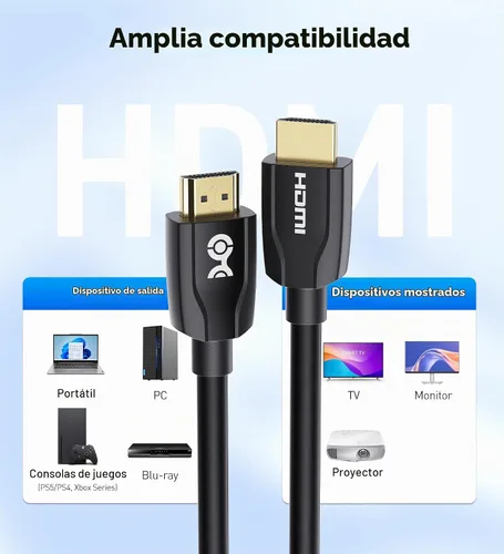 Vista 6 de Cable Matters [Certificado premium] Cable HDMI 4K, 10 pies, negro