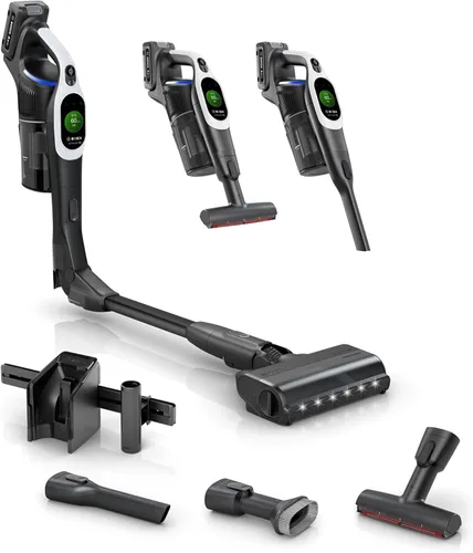Vista 20 de Bosch Unlimited 10 - Aspiradora inalámbrica con 2 baterías incluidas, hasta 140 minutos en total, tubo flexible, cargador rápido, pelo de mascotas
