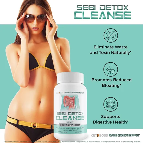 Vista 6 de Sebi Detox Cleanse - Apoyo avanzado de desintoxicación - Desintoxicación de todo el cuerpo comenzando con el intestino - Ayuda a eliminar toxinas