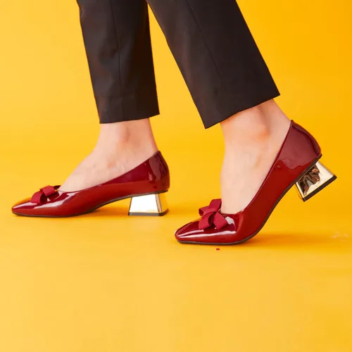 Vista 5 de C.Paravano Low Heel Shoes for Women I Women Pumps I Pumps Shoes Women I Block Heel Pumps I Block Heels for Women I Low Heels