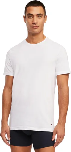 Vista 4 de Tommy Hilfiger Paquete de 3 camisetas de algodón clásicas con cuello redondo para hombre