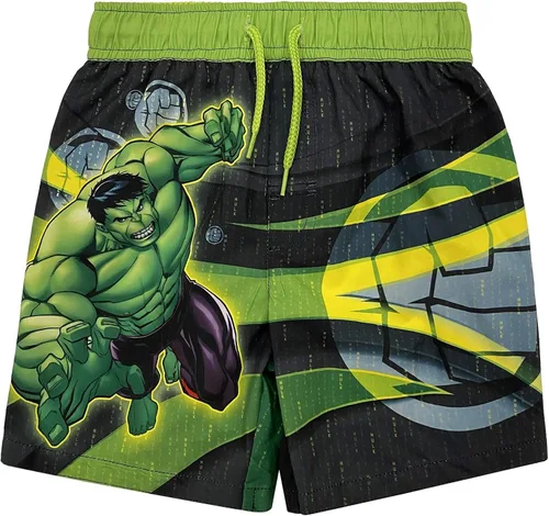 Vista 4 de Marvel Paquete de 3 trajes de baño de Avengers UPF 50+ para niños pequeños y grandes