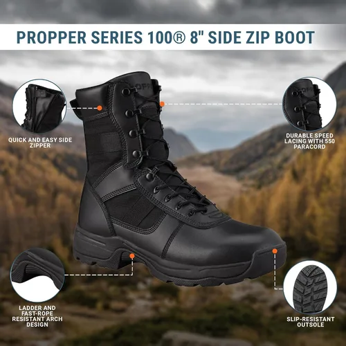 Vista 5 de Propper Botas para hombre Series 100 8" con cremallera lateral