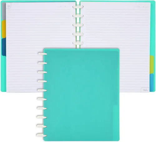 Vista 80 de Talia - Cuadernos de notas con tapas, planificador, personalizables, (Rosa de los 90, Junior (5.5 pulgadas x 8.5 pulgadas))
