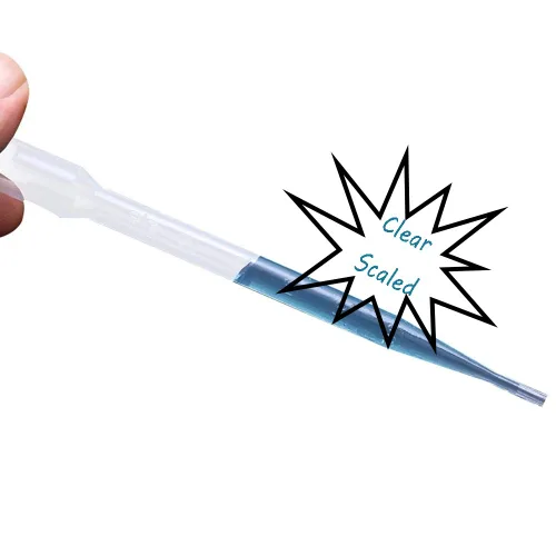 Vista 5 de 300 piezas de Pipetas de plástico desechables transparentes de 1 ml con cuentagotas, Pipetas volumétricas, Pipetas para aceites esenciales