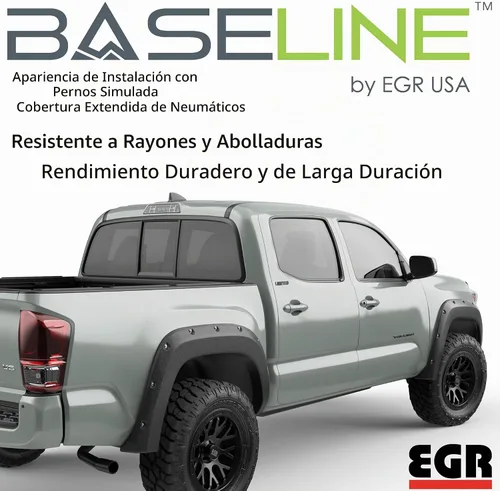 Vista 3 de EGR BLF1017 - Guardabarros serie Baseline con aspecto atornillado simulado, compatible con Toyota Tacoma 2016-2023