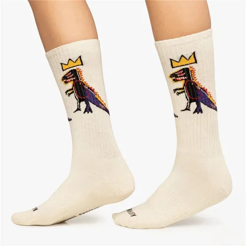 Vista 4 de Calcetines Jimmy Lion Athletic Basquiat Pez Dis Marrón
